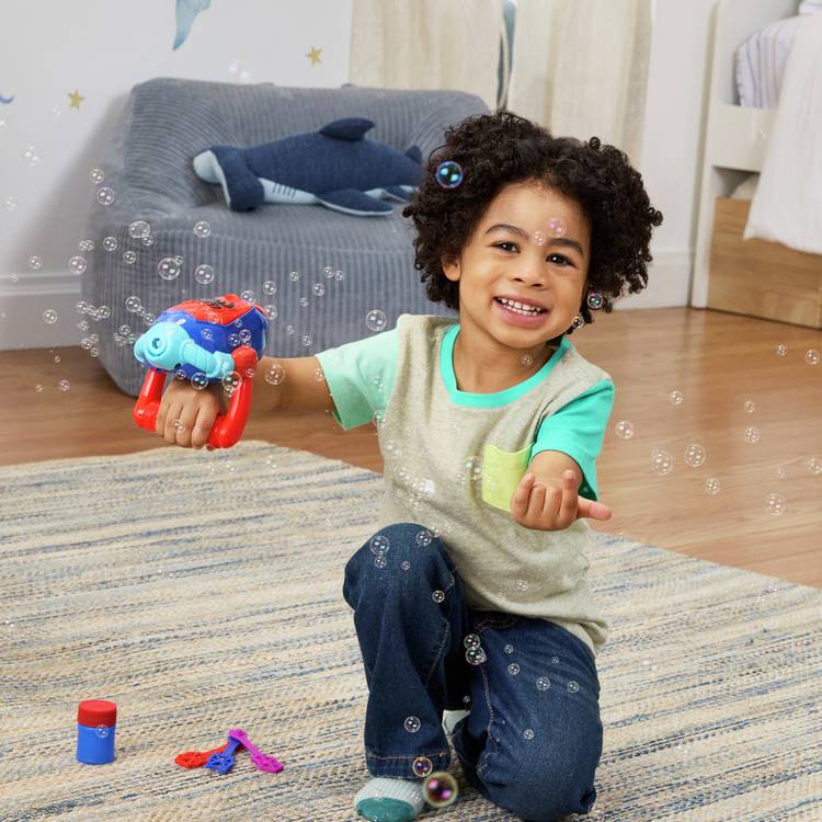 Marvel Spidey Bubble Blaster toy with bubble wands (British brand)