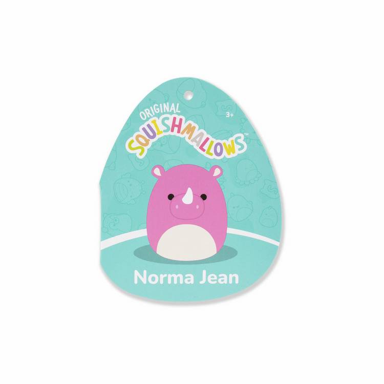 Squishmallows Norma Jean pink rhino soft toy 12 inch (British brand)