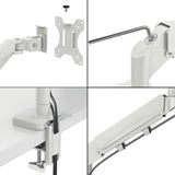 Leitz Ergo monitor laptop arm light grey adjustable, imported from the UK