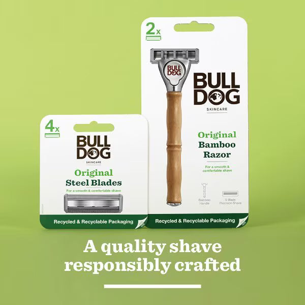 Bulldog replacement razor blades four pack - British product