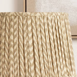 Pacific taupe mushroom pleat lampshade 30cm, imported from the UK