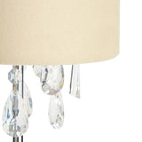 Argos Home cream beaded table lamp H48cm, imported from the UK