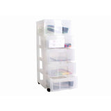 Really Useful 5 drawer plastic storage tower clear, UK version