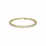 Swarovski gold tone plated tennis bracelet 16.5cm - British product