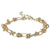Liars & Lovers gold-tone stainless steel knot bracelet - (British brand)