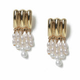 Argos Freedom Gold Tone Pearl Waterfall Drop Earrings- Buy online at McGrocer