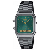 Casio Classic green dial dual display watch - UK version
