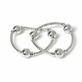 Argos Freedom Silver-tone 2 Pack Ball Stretch Bracelets- Buy online at McGrocer