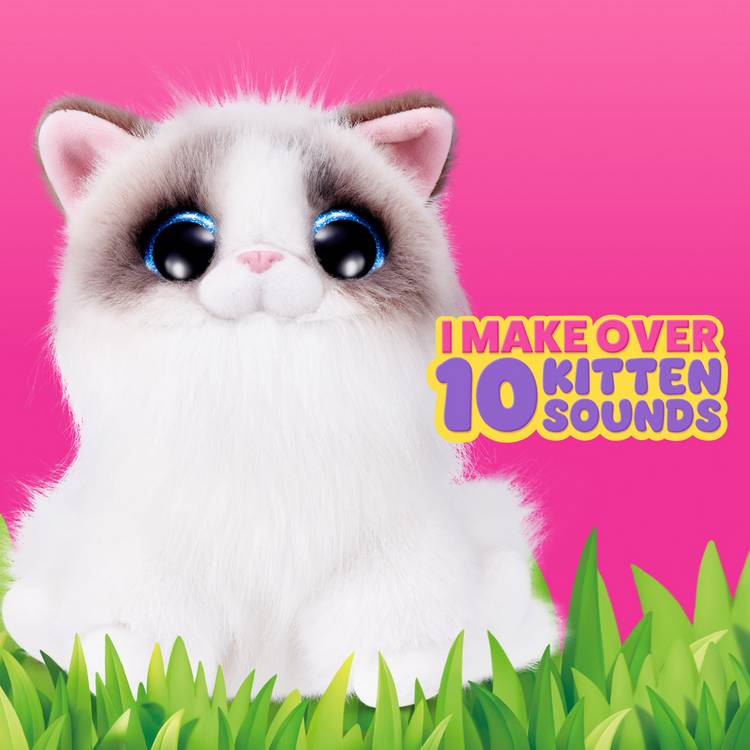 Pets Alive Smitten Kittens Series 2 interactive soft toy 20.5cm, UK version
