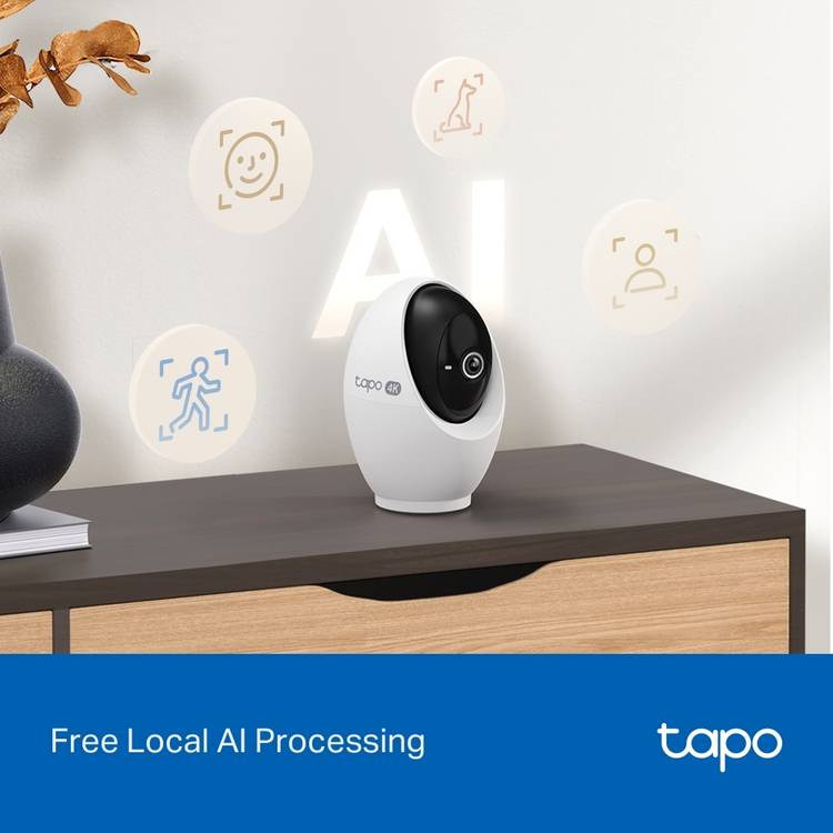 Tapo C260 4K pan tilt AI home security camera, imported from the UK