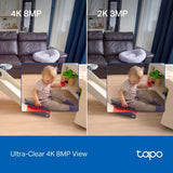 Tapo C260 4K pan tilt AI home security camera, imported from the UK