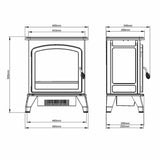 Bemodern Trowpoint electric stove 1-2kW, UK version
