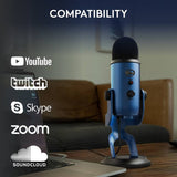 Logitech Blue Yeti USB microphone midnight blue (British brand)