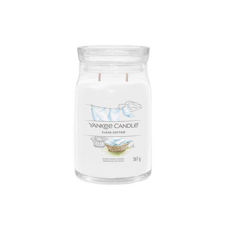 Yankee large scented candle Clean Cotton, imported from the UK