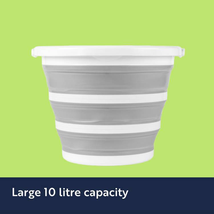 Beldray grey collapsible bucket 10 litre, UK version