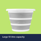 Beldray grey collapsible bucket 10 litre, UK version