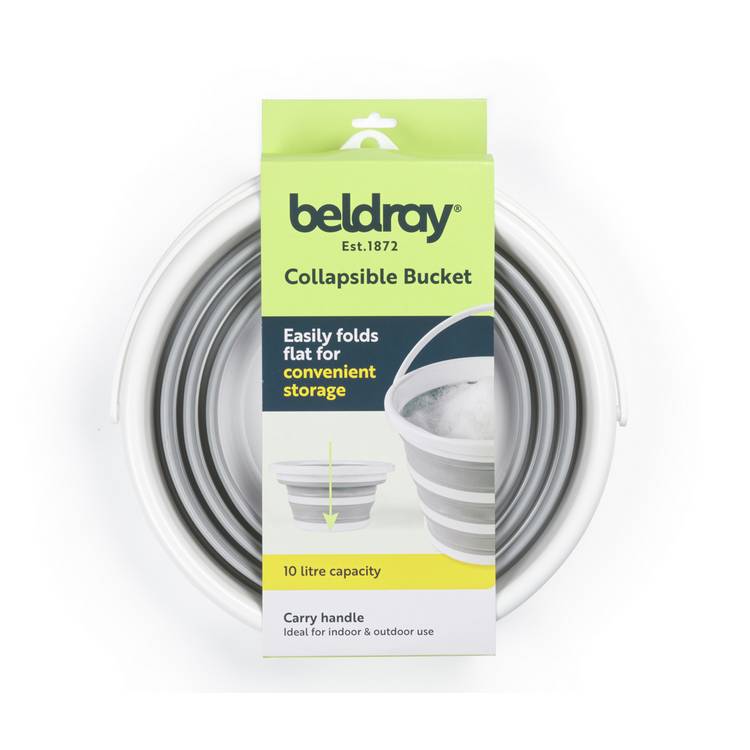 Beldray grey collapsible bucket 10 litre, UK version