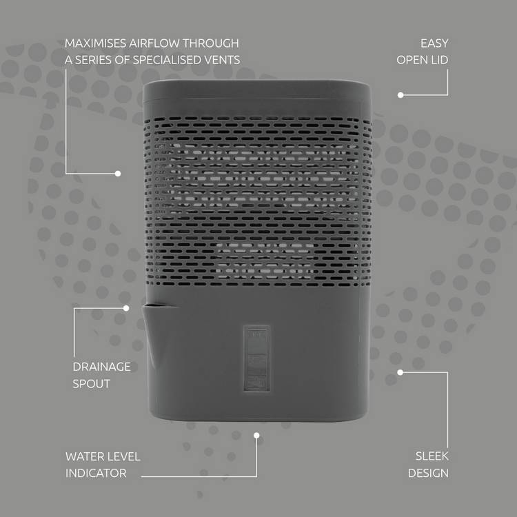 AirOne Classic dehumidifier grey, imported from the UK