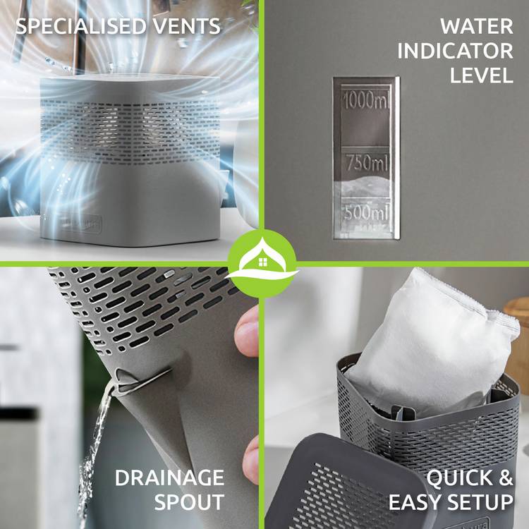 AirOne Classic dehumidifier grey, imported from the UK