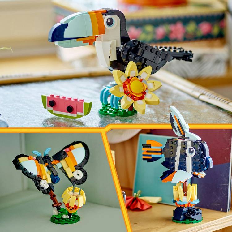 LEGO 3in1 Tropical Toucan building set 225 pieces (British brand)