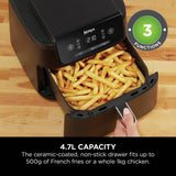 Ninja AF110UK air fryer 4.7L grey, imported from the UK