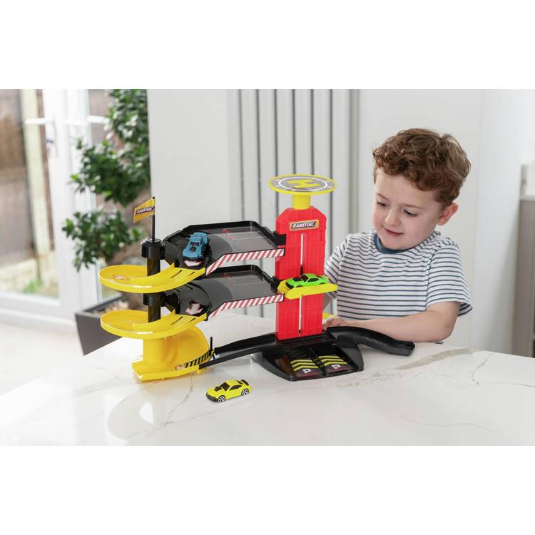 Teamsterz Metro City garage playset with 3 vehicles, UK version