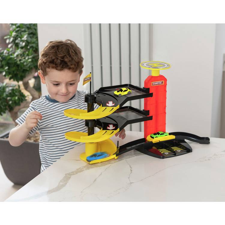 Teamsterz Metro City garage playset with 3 vehicles, UK version