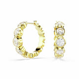 Argos Swarovski Gold Tone Plated Crystal Imber Hoop Earrings- Buy online at McGrocer