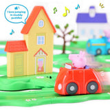 Peppa Pig Whizz Around track set with vehicles (British brand)