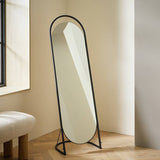 Argos Habitat Black Metal Freestanding Frameless Mirror 144x45cm- Buy online at McGrocer