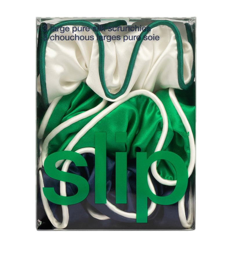 Slip Mulberry Silk Game Day scrunchies pack of 3 - British product
