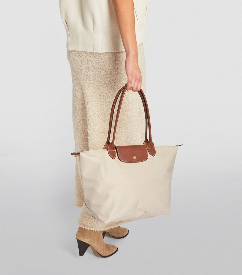 Longchamp Le Pliage large tote bag, imported from the UK