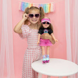 DesignAfriend JoJo roller skater doll 18 inch, UK version