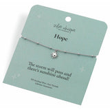 Hot Diamonds sterling silver Hope Sun Charm bracelet (British brand)