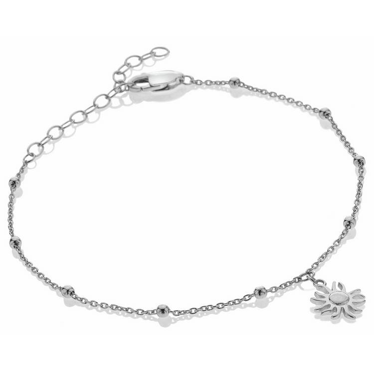 Hot Diamonds sterling silver Hope Sun Charm bracelet (British brand)
