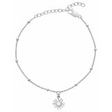 Hot Diamonds sterling silver Hope Sun Charm bracelet (British brand)