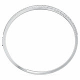 Swarovski rhodium plated crystal bangle (British brand)