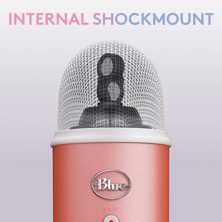 Logitech Blue Yeti Sweet Pink USB microphone (British brand)