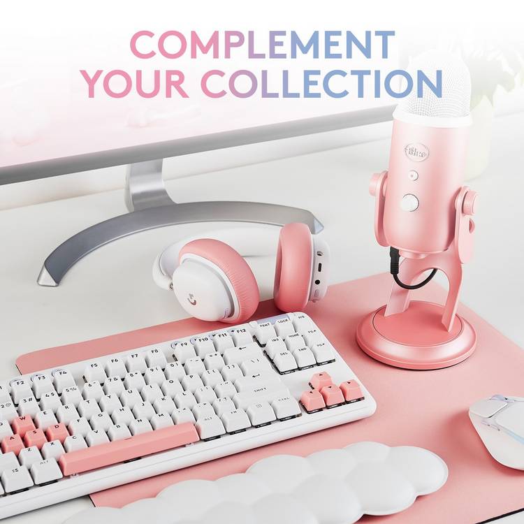 Logitech Blue Yeti Sweet Pink USB microphone (British brand)