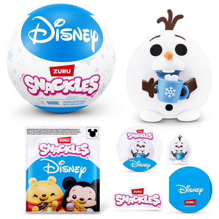 Snackles S1 Disney capsule soft toy 11.5cm collectible plush, UK version