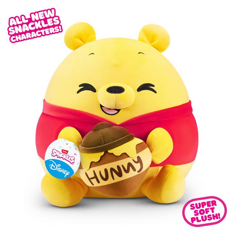 Snackles soft toy Winnie the Pooh honey 14 inch, UK version