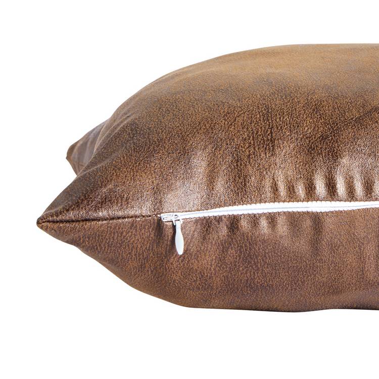Argos Home faux leather cushion tan 50x30cm - British product