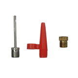 McGregor double foot pump with gauge and adaptors (British brand)