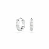 Swarovski rhodium-plated crystal mini hoop earrings - British product