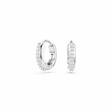 Argos Swarovski Rhodium Plated Crystal Matrix Mini Hoop Earrings- Buy online at McGrocer