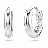 Swarovski rhodium-plated crystal mini hoop earrings - British product