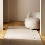 Habitat taupe wool cut pile rug 120x170cm, imported from the UK