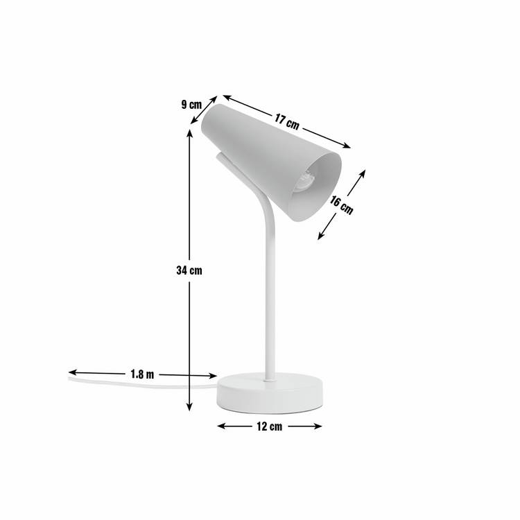Habitat desk lamp yellow and blue H34cm, imported from the UK