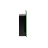 Be Modern Amari electric fire wall-mounted black glass, imported from the UK