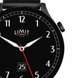 Limit smart watch black silicone strap (British brand)